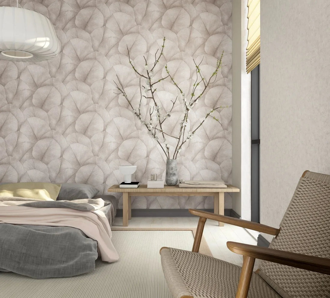 Marburg Kumano 34521 warm cream plaster-look textured wallpaper