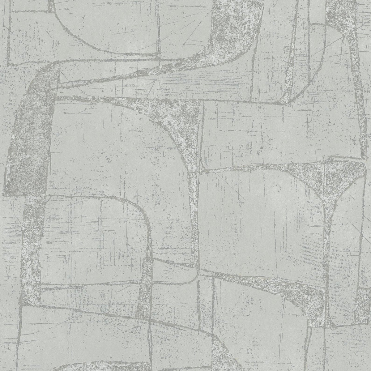 Marburg Leyla 82452 light grey geometric wallpaper with softly layered abstract shapes
