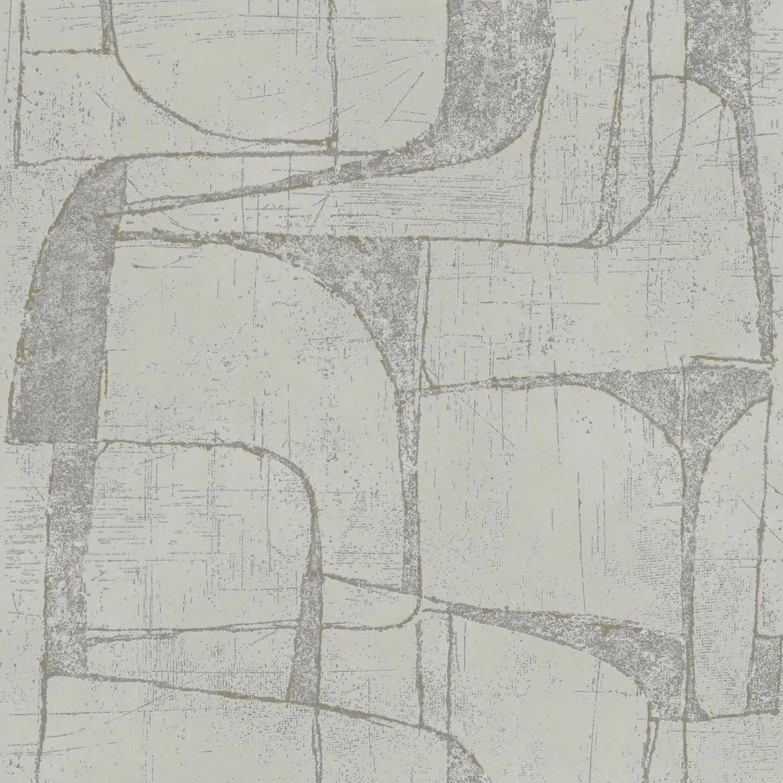 Marburg Leyla 82453 light grey geometric wallpaper with layered linework