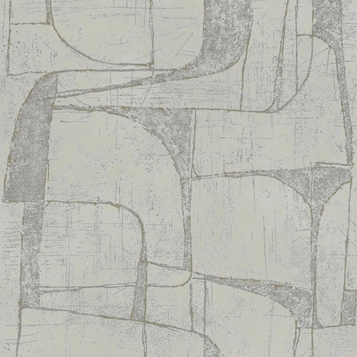 Marburg Leyla 82453 light grey geometric wallpaper with layered linework