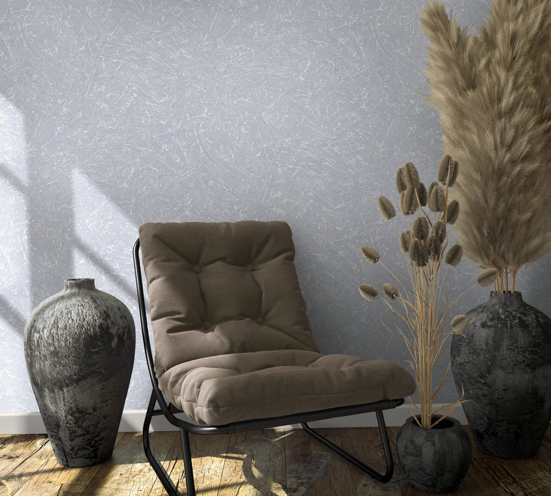 Marburg Loft Superior 34153 light grey plaster-effect non-woven wallpaper