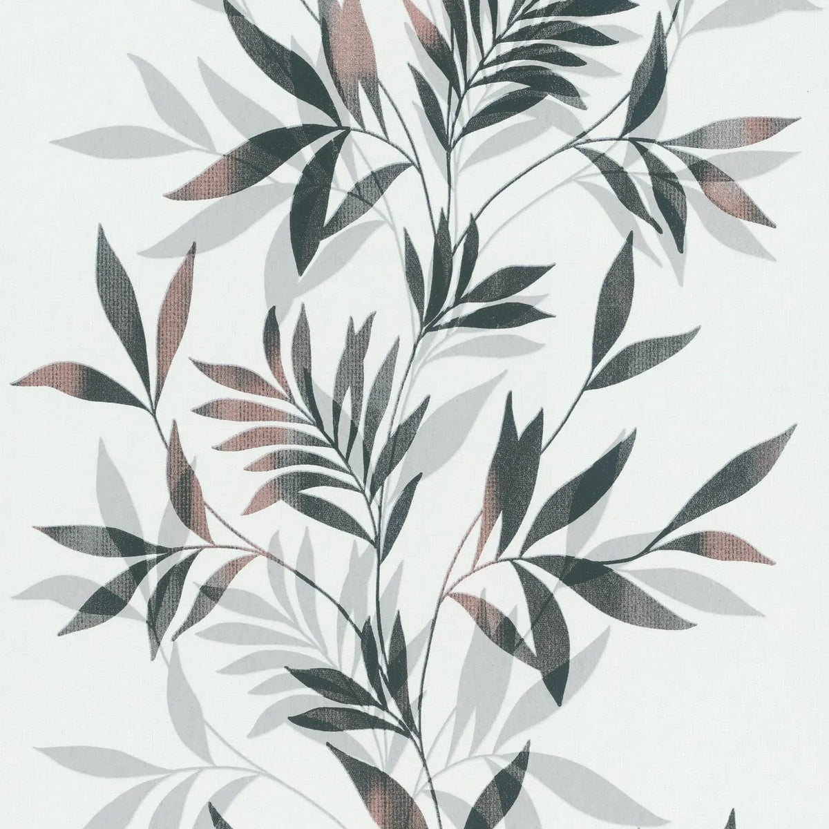 Marburg Mona 82458 white and grey leafy botanical non-woven wallpaper