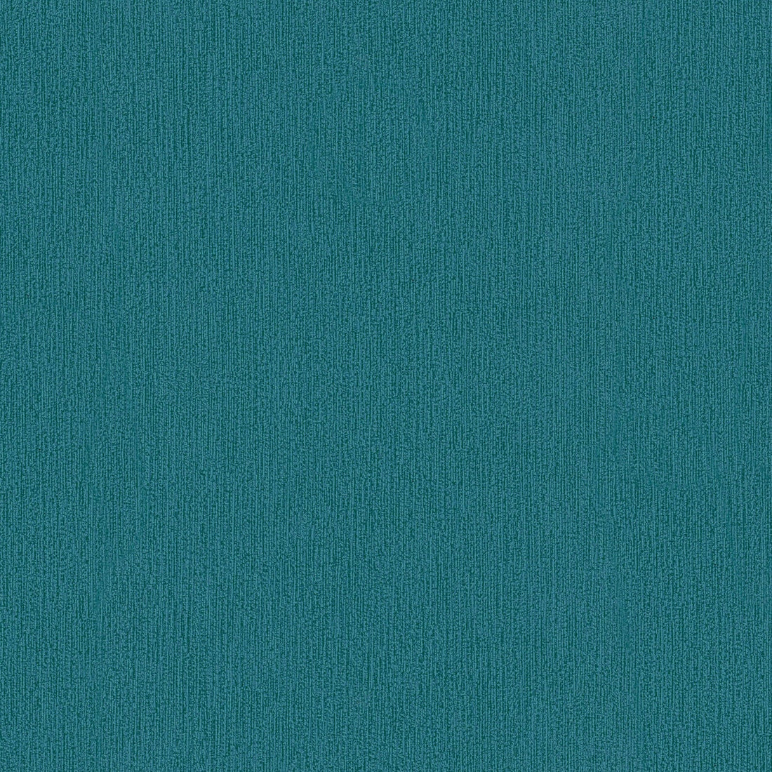 Marburg Mona 82482 Teal-green textured wallpaper with fine vertical broken lines, shown behind a cluster of bronze globe pendant lights; a metal panel is visible on the left edge.