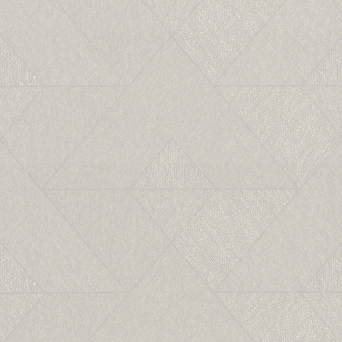 Marburg Naomi 82546 geometric beige wallpaper close-up with tonal polygonal blocks and fabric-effect texture