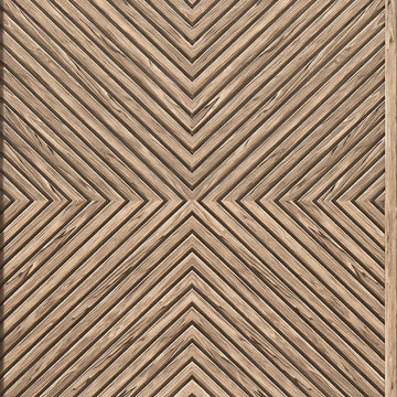 Marburg Naomi 89019 wood-look chevron geometric wallpaper in warm beige and brown