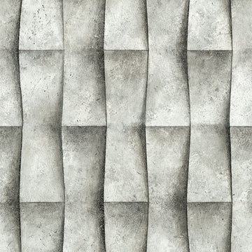 Marburg Novamur Mona 81651 light grey 3D geometric stone-effect wallpaper