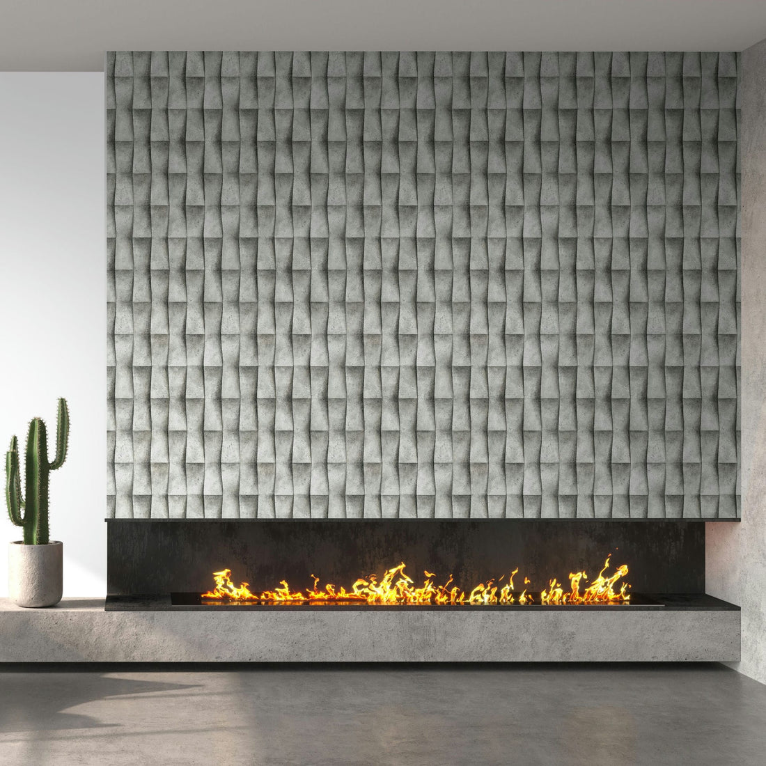 Marburg Novamur Mona 81651 light grey 3D geometric stone-effect wallpaper