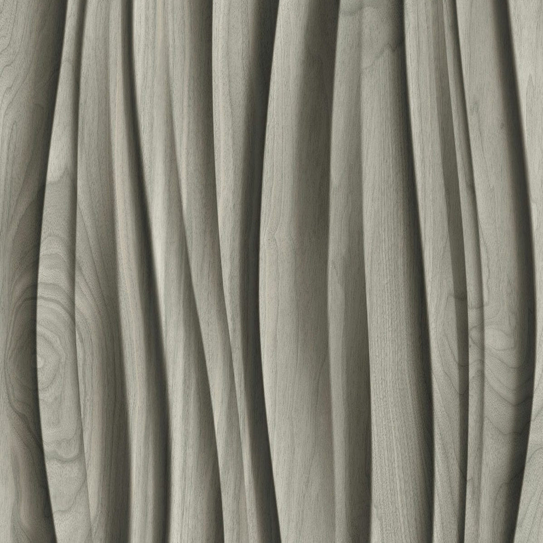 Marburg Novamur Mona 81665 grey sculpted wave 3D effect wallpaper with wood-grain detail