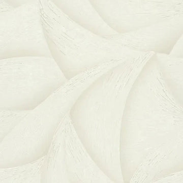 Marburg Ritus 35502 abstract wave wallpaper in soft white-beige with a subtle 3D plaster-like effect.