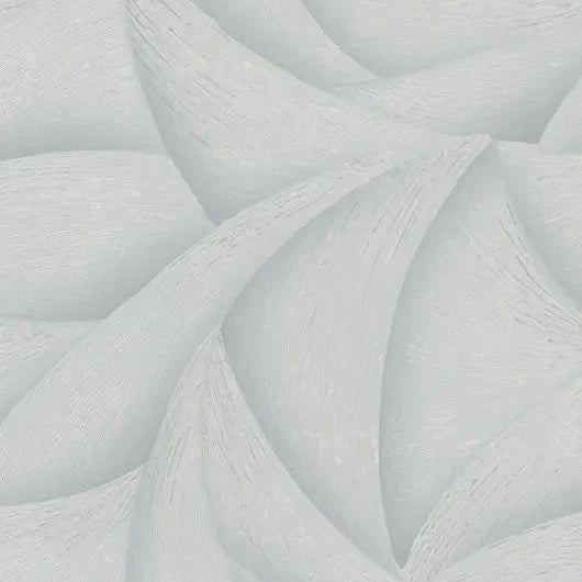 Marburg Ritus 35504 light grey wallpaper with abstract 3D wave pattern