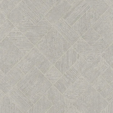 Marburg Ritus 35510 geometric diamond-check wallpaper in light greige with fine linear texture.