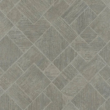 Marburg Ritus 35511 grey geometric diamond wallpaper with fabric-like texture