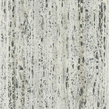 Marburg Travertino 33350 stone-effect wallpaper in light greige and grey with vertical striations.