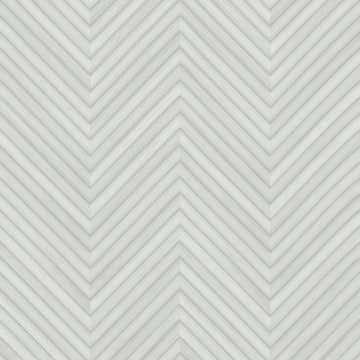 Marburg Travertino 33375 soft white and grey chevron stripe wallpaper with wood-look grain