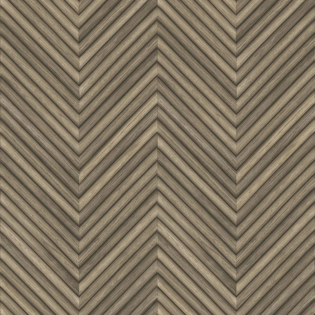 Marburg Travertino 33377 chevron wood-look wallpaper in warm brown and beige tones