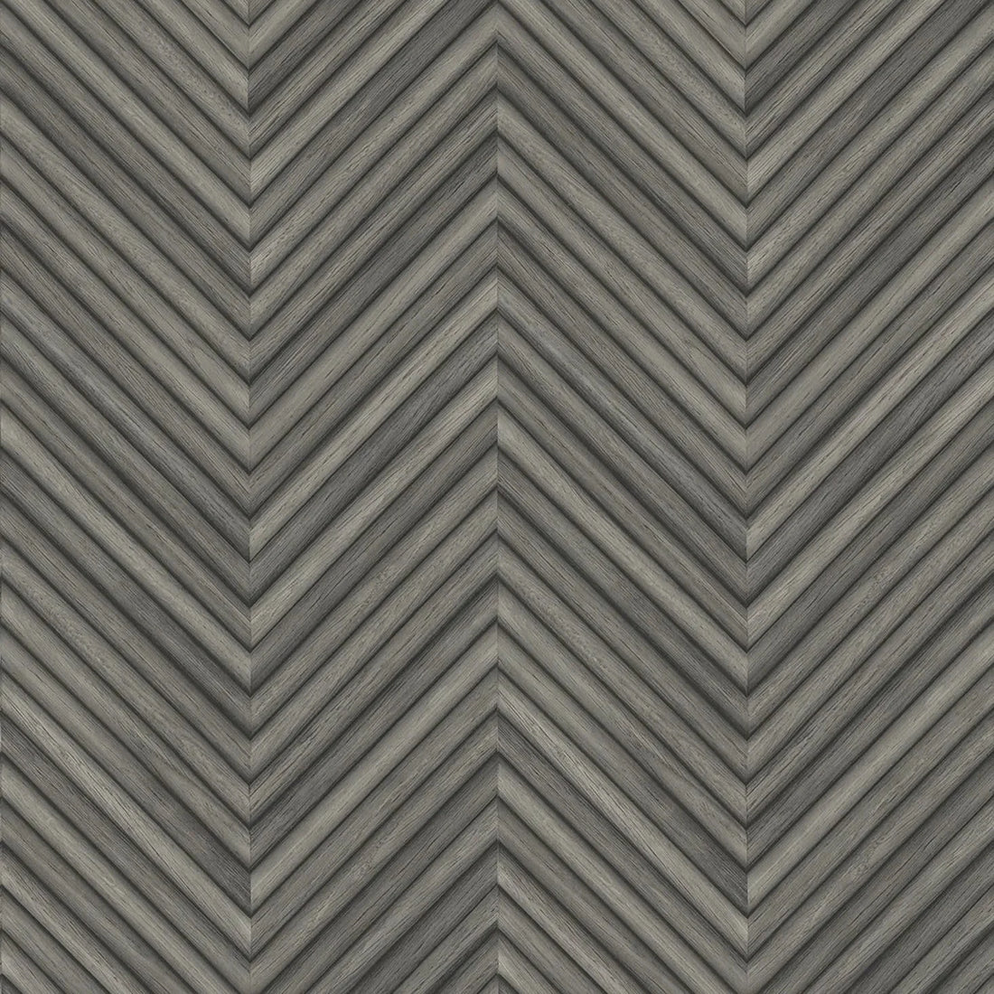Marburg Travertino 33380 charcoal grey chevron wood-look geometric wallpaper