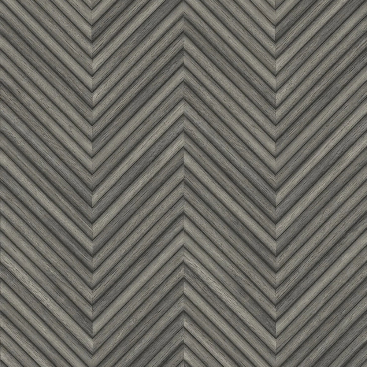 Marburg Travertino 33380 charcoal grey chevron wood-look geometric wallpaper