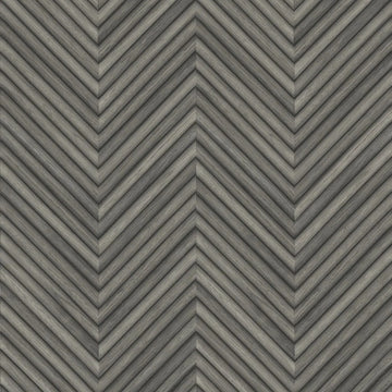 Marburg Travertino 33380 charcoal grey chevron wood-look geometric wallpaper