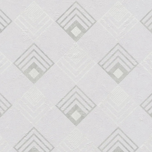 Closeup of a wallpaper showing its Contemporary, Geometric, Grey, Monochrome, Unicolour pattern, color, and texture.