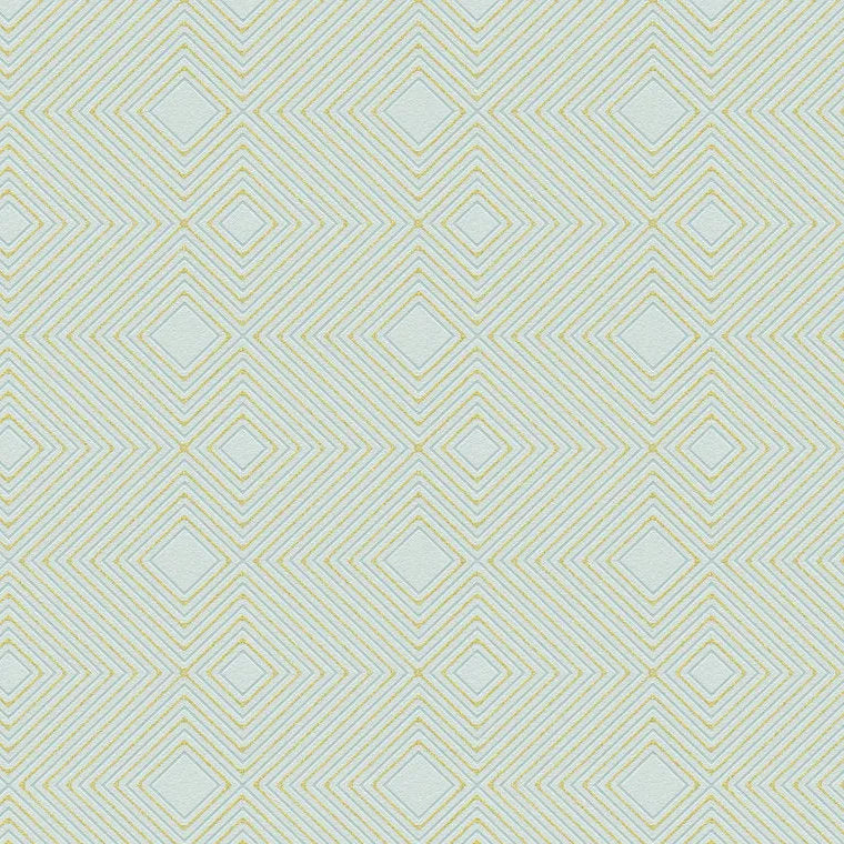 Closeup of a wallpaper showing its Contemporary, Geometric, Green, Pastels, Plain pattern, color, and subtle texture.