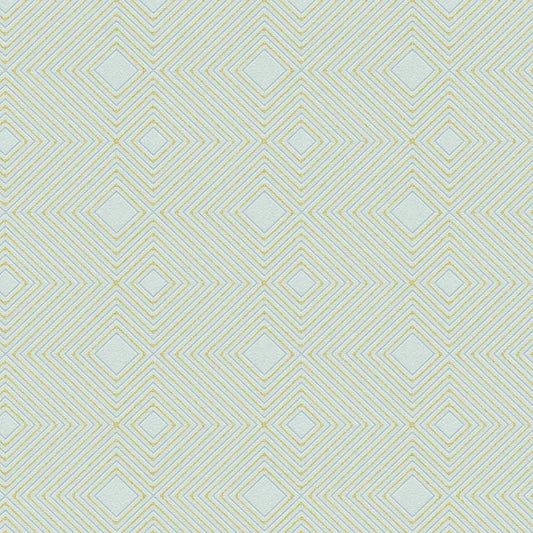 Closeup of a wallpaper showing its Contemporary, Geometric, Green, Pastels, Plain pattern, color, and subtle texture.