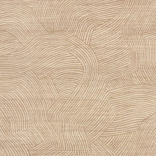 Closeup of a wallpaper showing its Contemporary, Neutrals, Waves pattern, color, and texture.