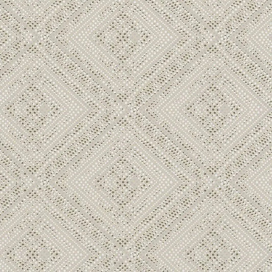 Closeup of a wallpaper showing its Contemporary, Geometric, Neutrals pattern, color, and texture.