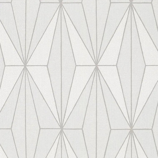 Closeup of a wallpaper showing its Abstract, Contemporary, Geometric, Monochrome pattern, color, and texture.