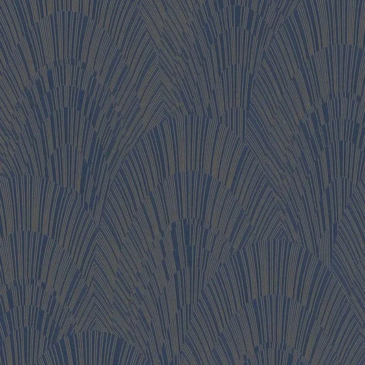 Closeup of a wallpaper showing its Contemporary, Dramatic, Two-tone pattern, color, and texture.