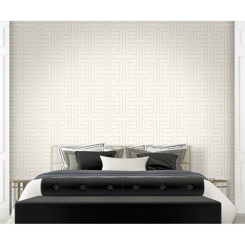Geometric pattern wallpaper Greek key